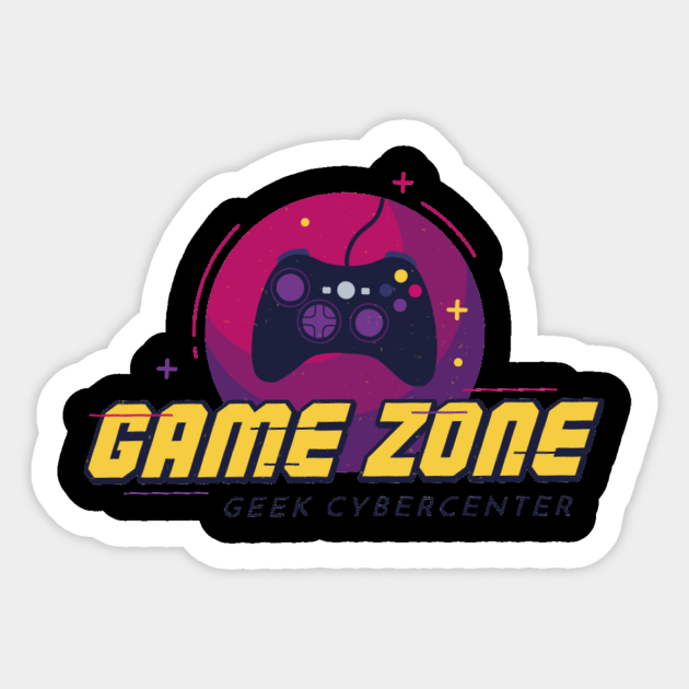 Game zone Gaming Sticker TeePublic
